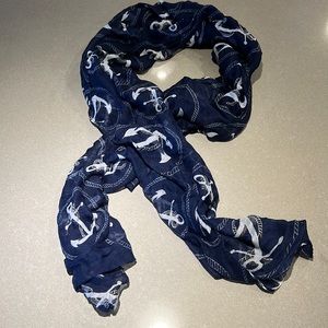 Navy anchor scarf - never worn!